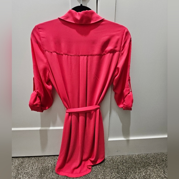 Express Portofino Dress Hot Pink Size XS - Picture 2 of 3